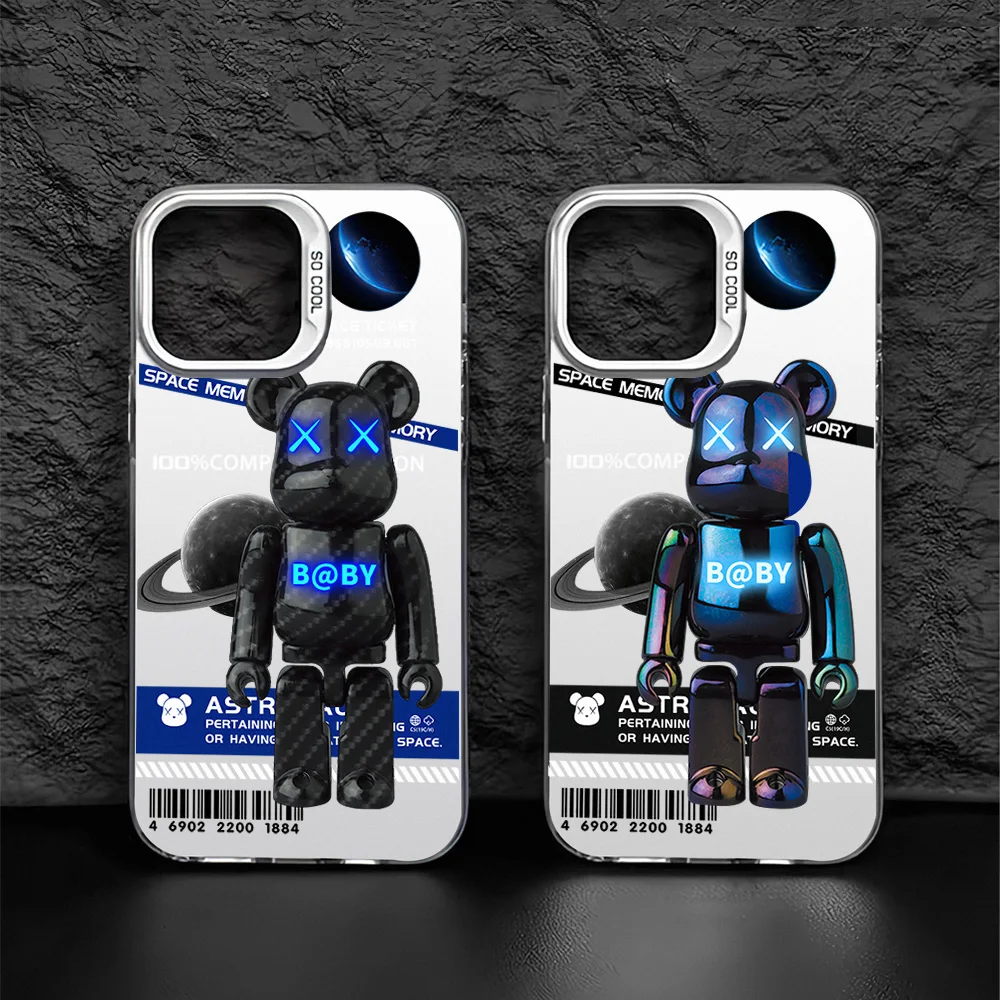 Чехол для телефона Космический астронавт-робот-игрушка-медведь Samsung Galaxy S24 S23 S22 Plus
