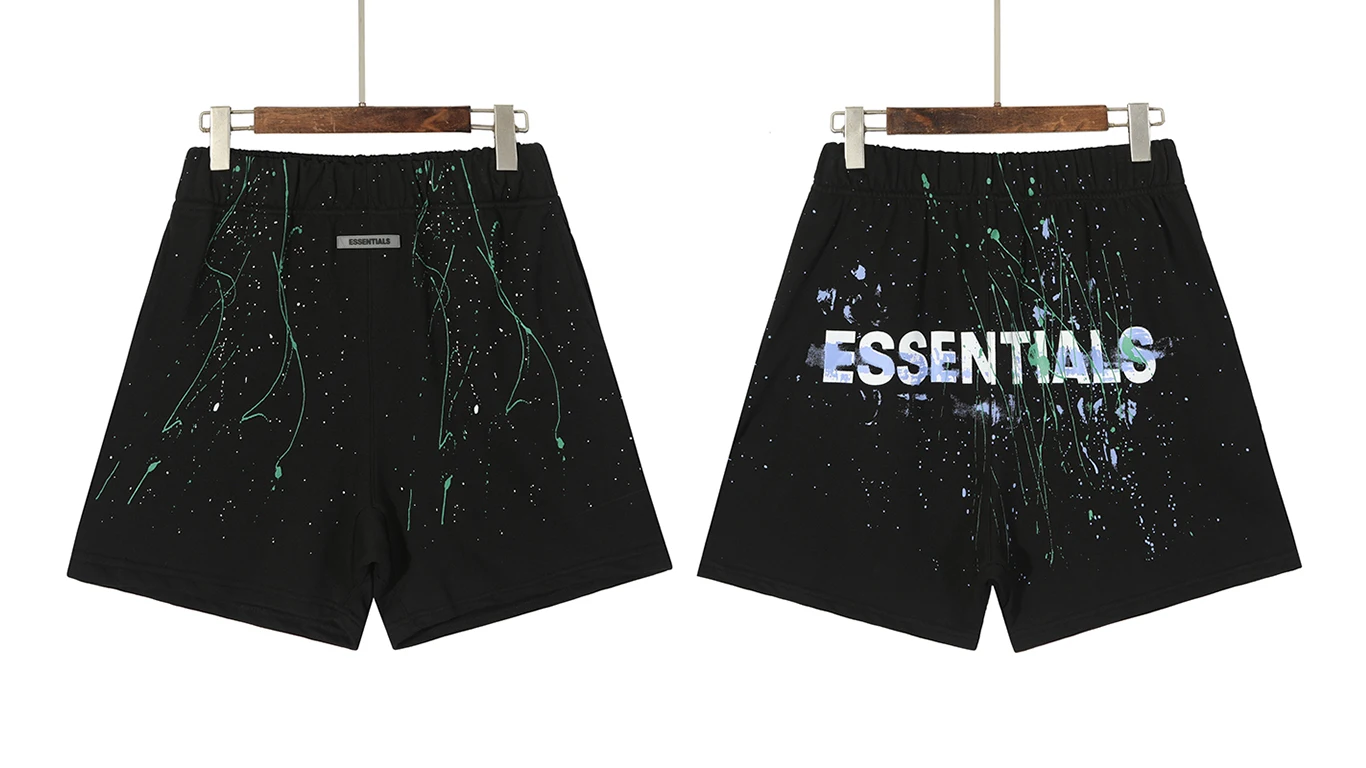 

2023 Latest Fashion Essentials Graffiti Shorts High Quality Hip Hop Loose Fit Unisex Oversized Fashion Brand Shorts