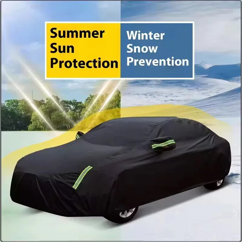 Фото Полный чехол для автомобиля Ford Puma, всепогодный, для улицы, защита от снега, солнца, ультрафиолета и пыли, с отражающими полосами и ремнями для фиксации. №5