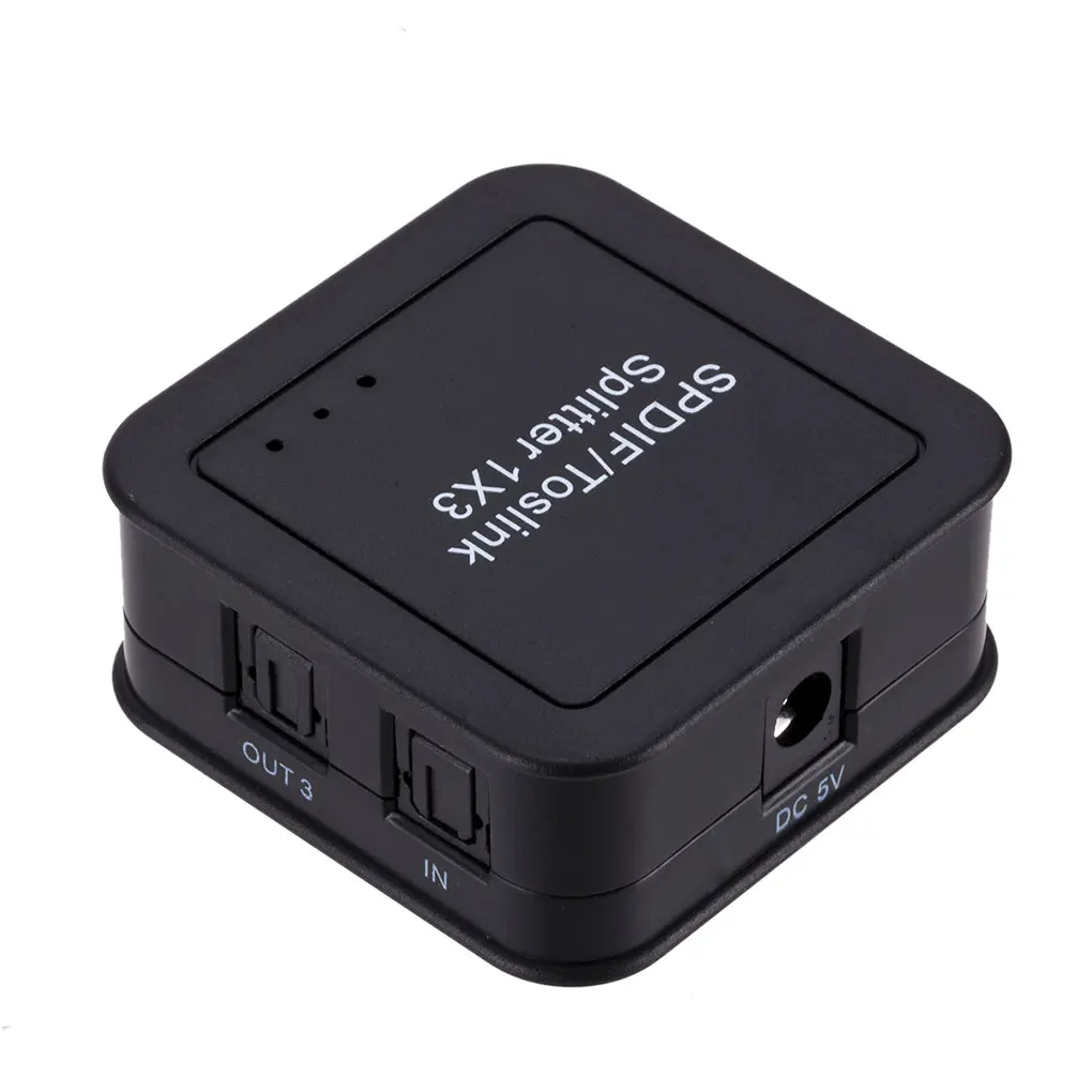 SPDIF 1x3 цифровые волоконно-оптические разветвители Awitch Box один вход три выхода