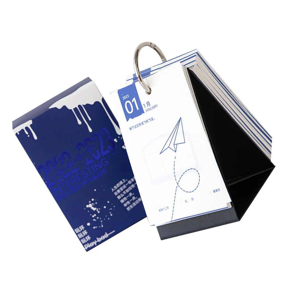 

Calendar Desk Daily Planner Schedule Office Table Timeplanning Easel Organizer Standing Desktop Pad Yearly Wall English Annual
