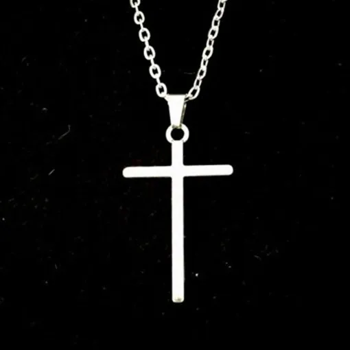 

New Simple Classic Fashion Double Sided Glossy Cross Pendant