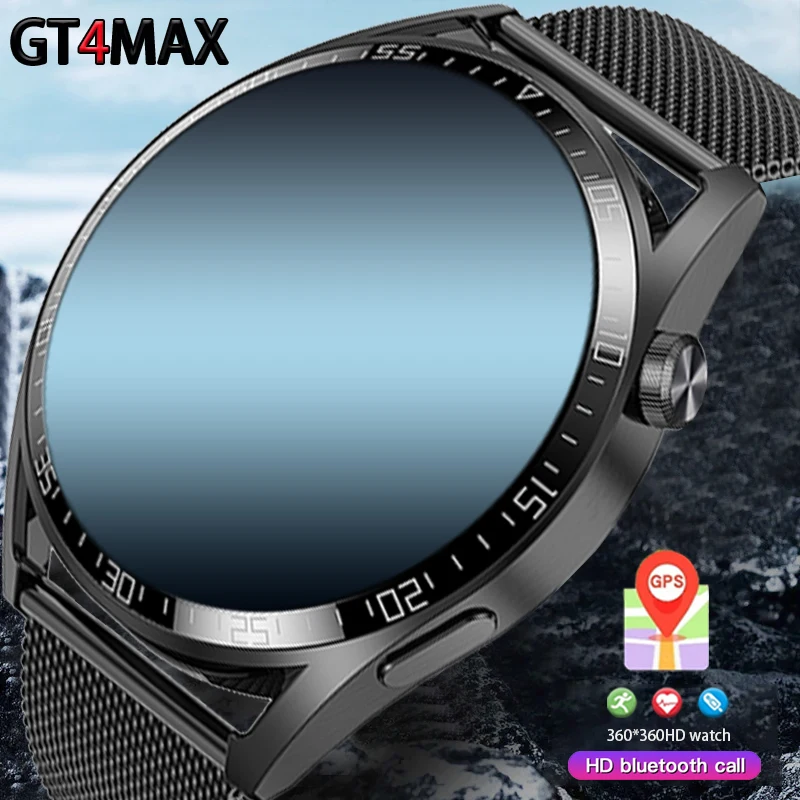 

Смарт-часы GT4MAX мужские водонепроницаемые с Bluetooth и GPS