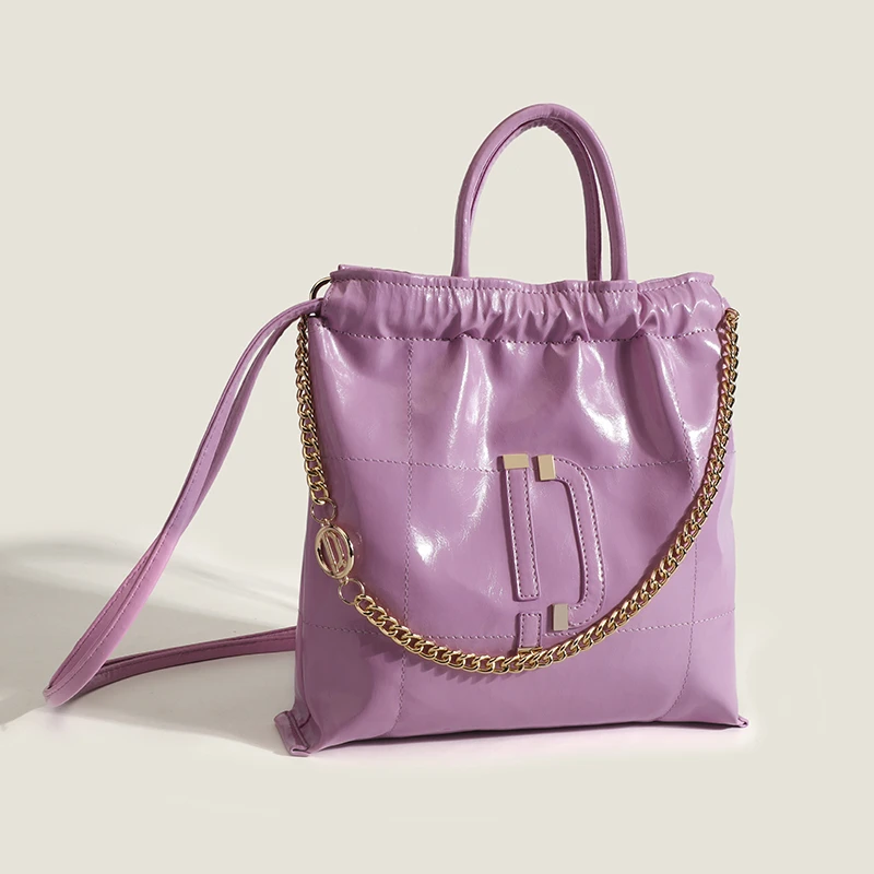 2023 New Messenger Bag The Chain Metal Wind High Quality Luxury Handbag Designer Ruffles High Capacity Shoulder Bags Tote Bags