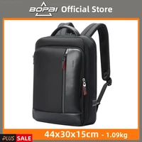 bopai black antitheft backpack fits for 15 6 inch laptop backpack multifunctional backpack waterproof for business shoulder bags