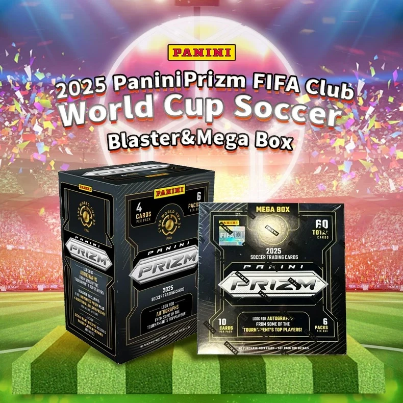 Фото Официальный набор коллекционных карточек Panini FIFA Club World Cup Prizm 2025: Mega Box и Blaster Box, карточки футбольных звезд, подарок для фанатов №4