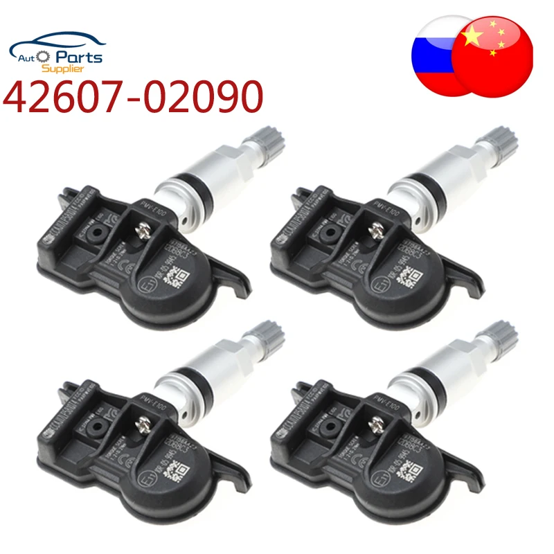 Новинка, 4 шт., датчик давления в шинах 42607-02090 42607-02070 Новинка, 4 шт., датчик давления в шинах 42607-02090 42607-02070