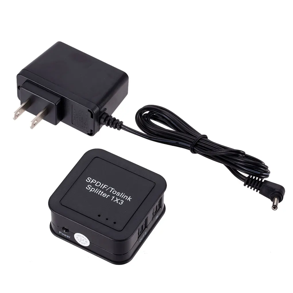 SPDIF 1x3 цифровые волоконно-оптические разветвители Awitch Box один вход три выхода
