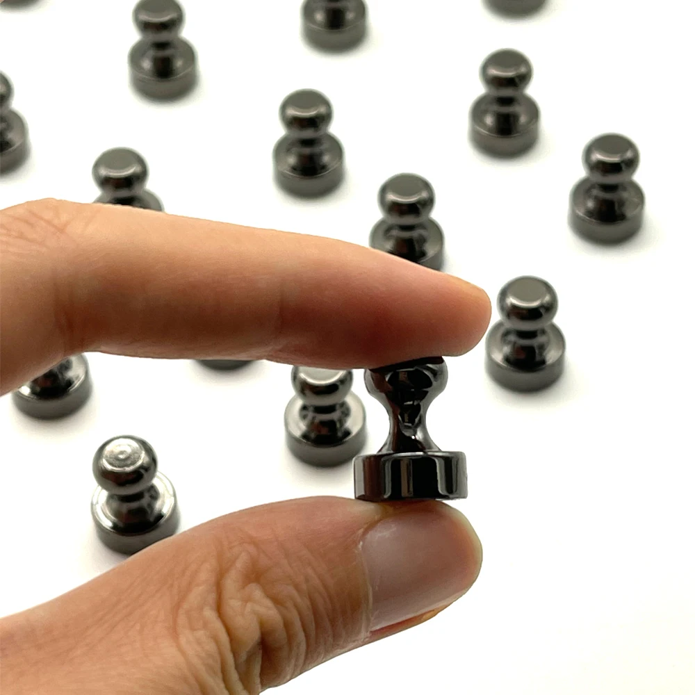 

20 Pcs Gery Strong Magnetic Push Pin Magnet Pins For Refrigerator School Kitchen Tool Portable White Board Cones Home Office