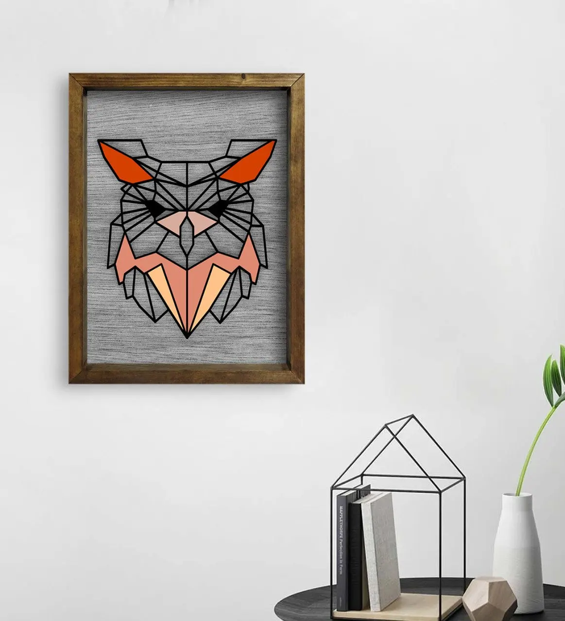 

BK Home сова дизайн натуральный твердый деревянный стол 45x65cm-1