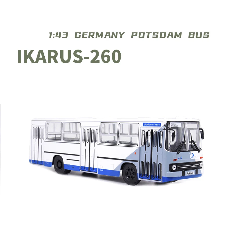 

Литье под давлением в масштабе 1/43, Eurobus Potsdam Bus Icarus 260 1972, трехдверный автобус PCL47154, модель автомобиля, коллекционная игрушка, подарочные украшения