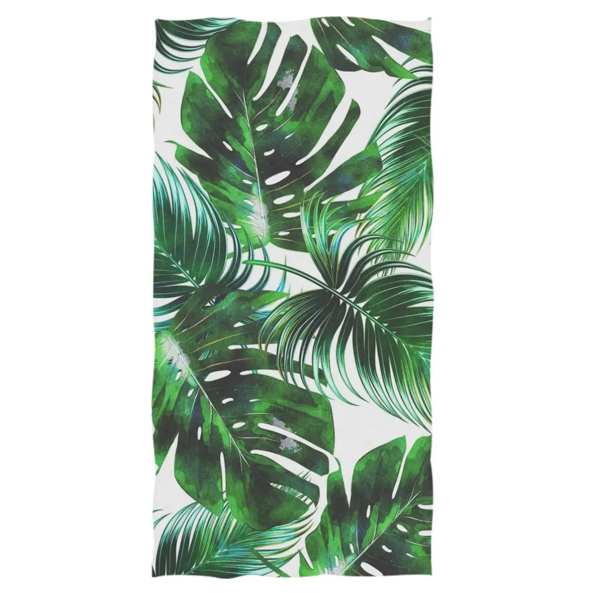 

Tropical Palm Leaves Beach Towels Jungle Floral Ultra Soft Thin Bath Towel Highly Absorbent Multipurpose Bathroom Towel for Yoga