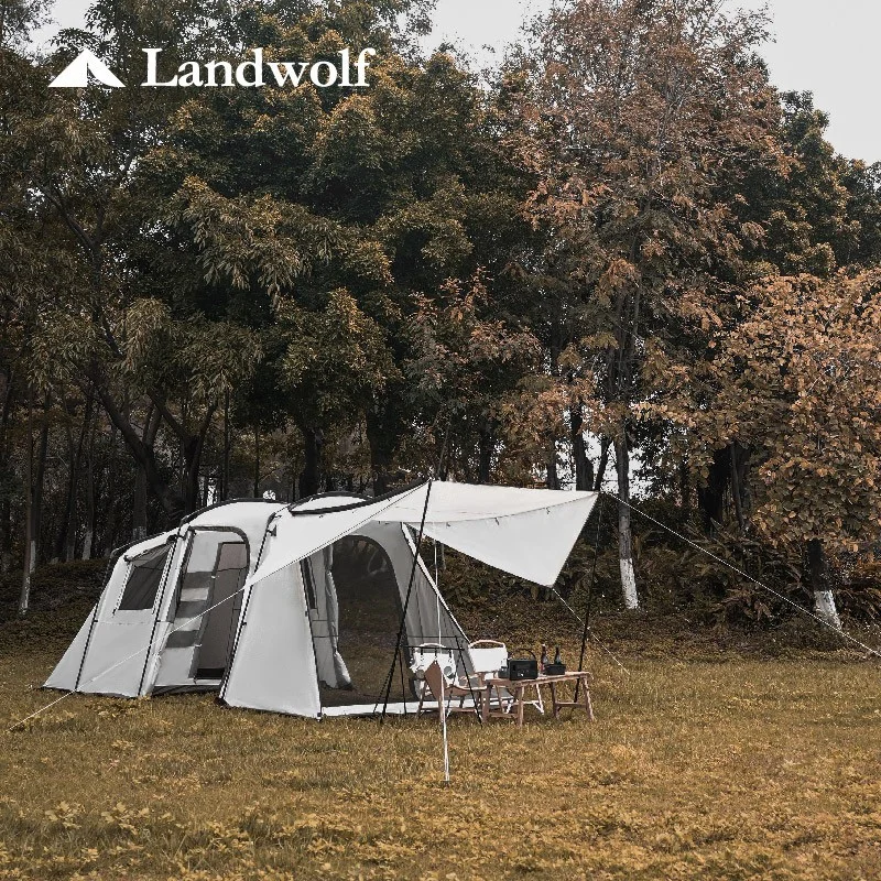 

High Quality Ultra-large Double Layer Tents outdoor Camping Waterproof Against Big Rain Party Family Tourist Beach Anti-UA Tent