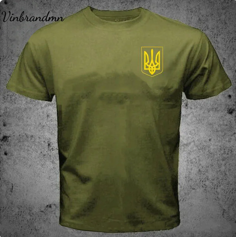 Зеленский украинский флаг Украины Tryzub Символы Мужская футболка Армейский