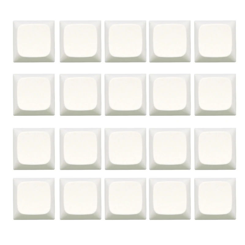 

20PCs PBT Blank Keycaps Mechanical Keyboard Installation 1U XDA Profile Key Drop Shipping