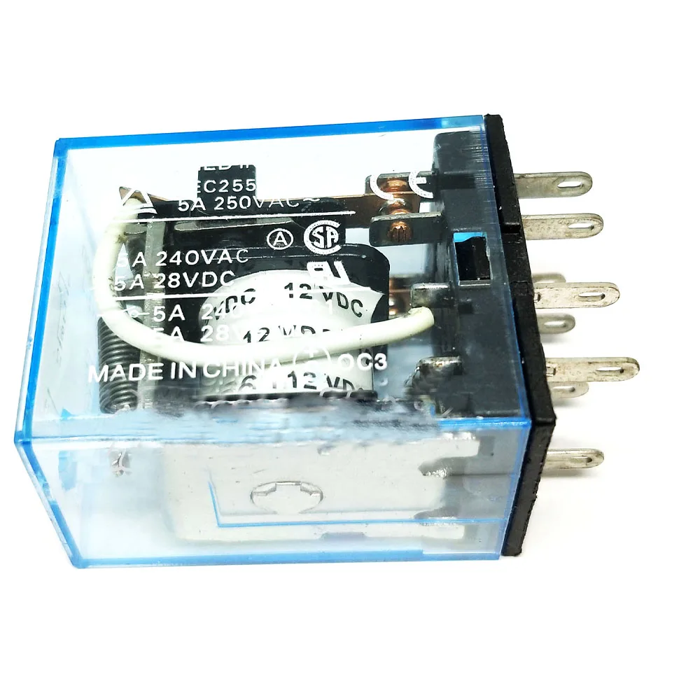 

5PCS LY2NJ J LY2N LY2 AC 200V/220V 10A 240VAC 28VDC 8PIN Power Relay Coil