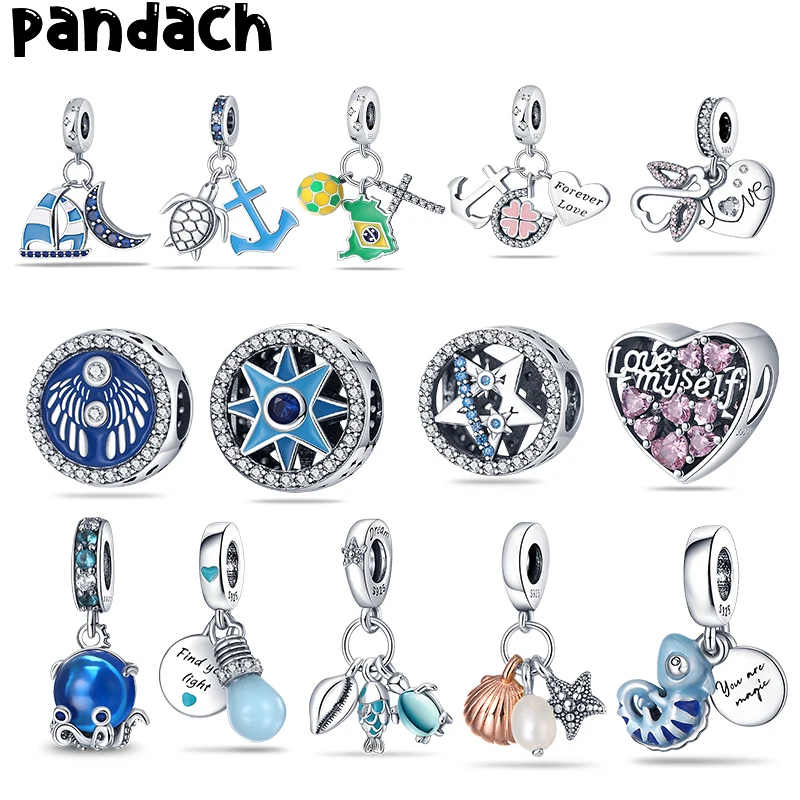 

2022 New Arrival silver color Beads Married Couple Dangle Charms fit Original Pandora Bracelets Women DIY Jewelry CMS1554