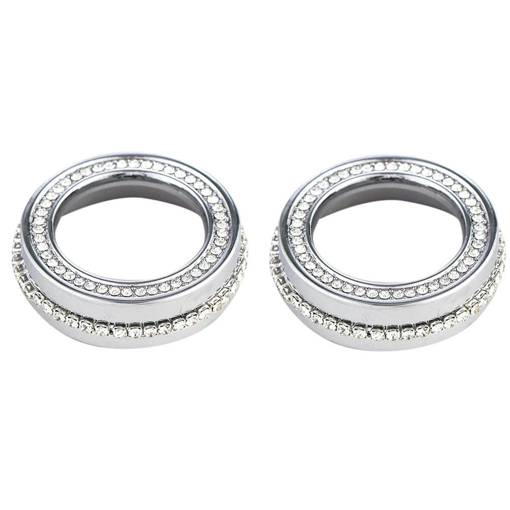 

Ac Control Button Climate Control Button Bling Crystal Accessory Interior Cover Compatible for Honda Civic