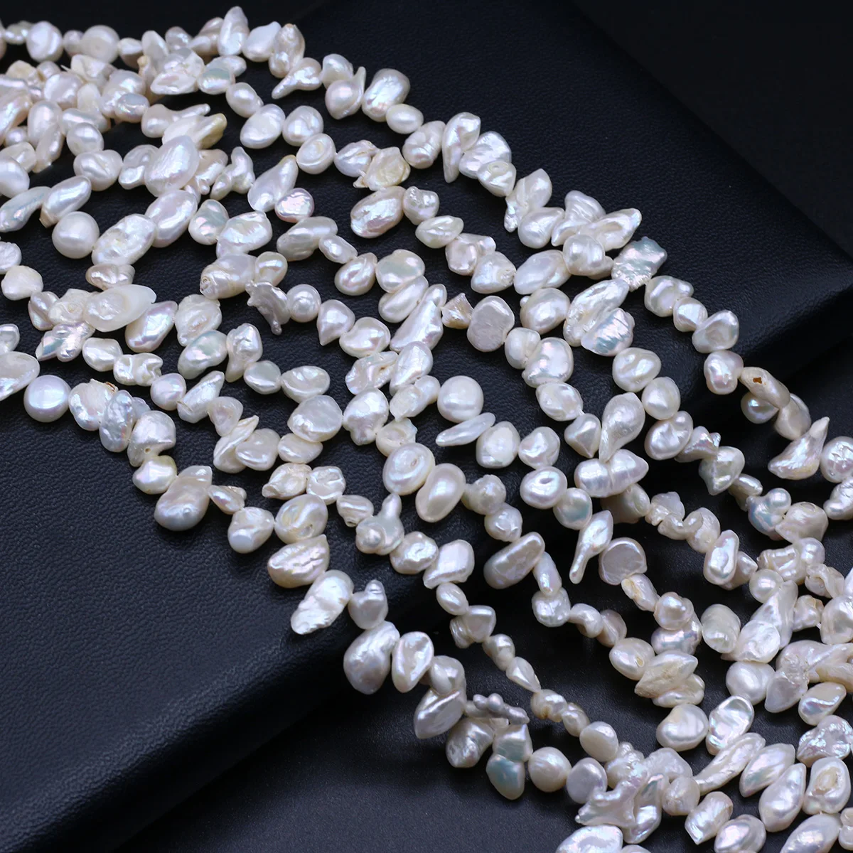 Irregular Shaped Pearls Natural Fresh Water High Gloss High-quality Pearls 9-10mm Jewelry Making DIY Necklaces Earrings Accessor