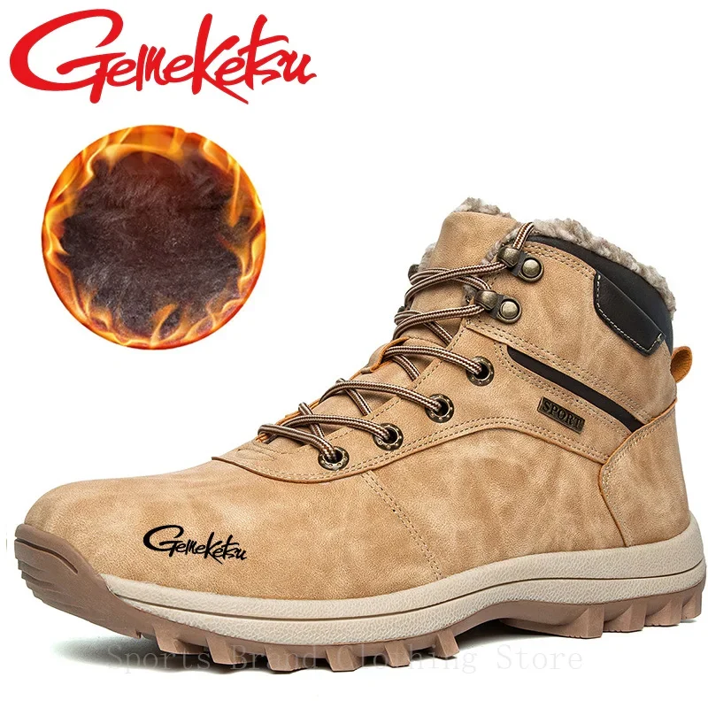 Осенне-зимние плюшевые туристические кроссовки водонепроницаемая и