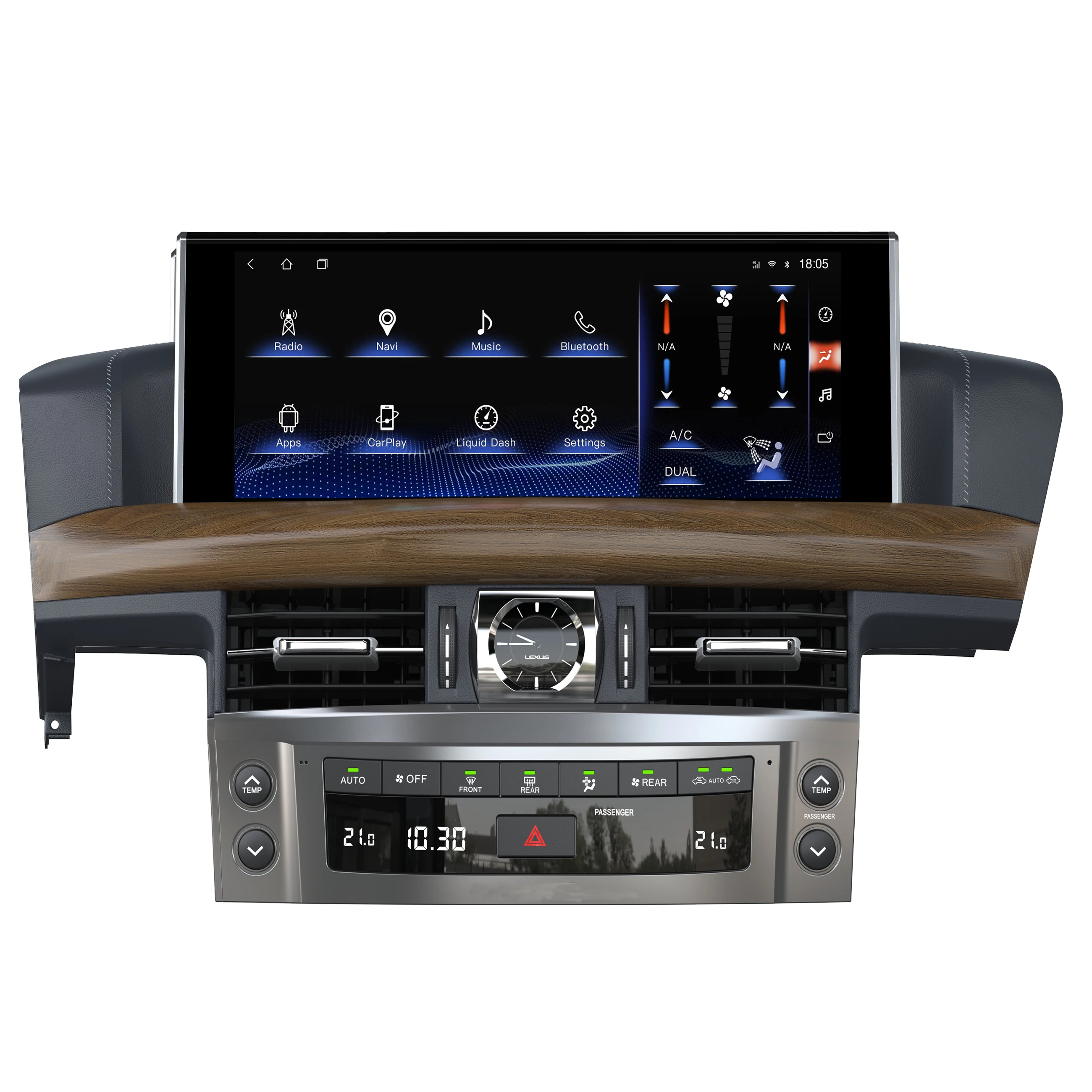 12 3-дюймовый автомобильный радиоприемник Android 14 для LEXUS LX570 2008-2015 обновление до 2022