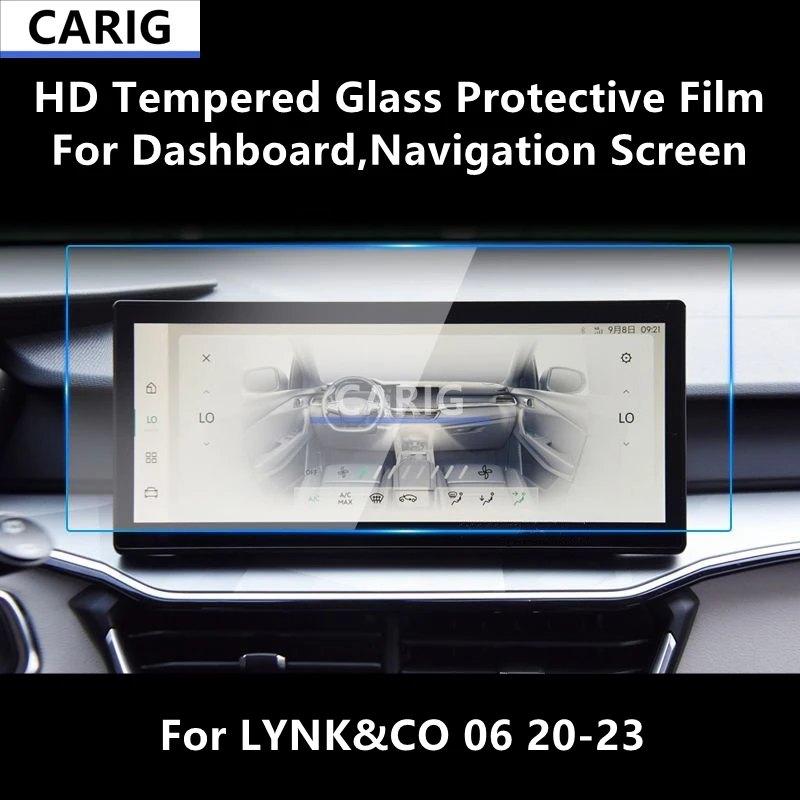 

Для приборной панели LYNK & CO 06 20-23, экран навигации HD защитная пленка из закаленного стекла, аксессуары для защиты от царапин