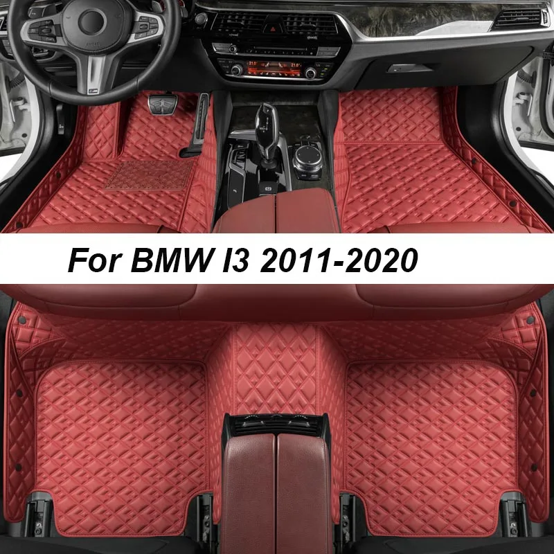 

Роскошные напольные коврики на заказ для BMW I3 2011-2020, автомобильные коврики без складок, аксессуары, сменные детали для интерьера, полный комплект