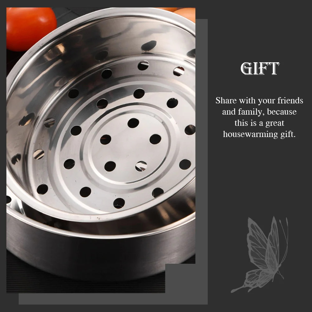 

Steamer Basket Pot Steaming Insert Vegetable Veggie Rack Kitchen Dumpling Steam Asian Rice Cookware Metal Cooking Stainless