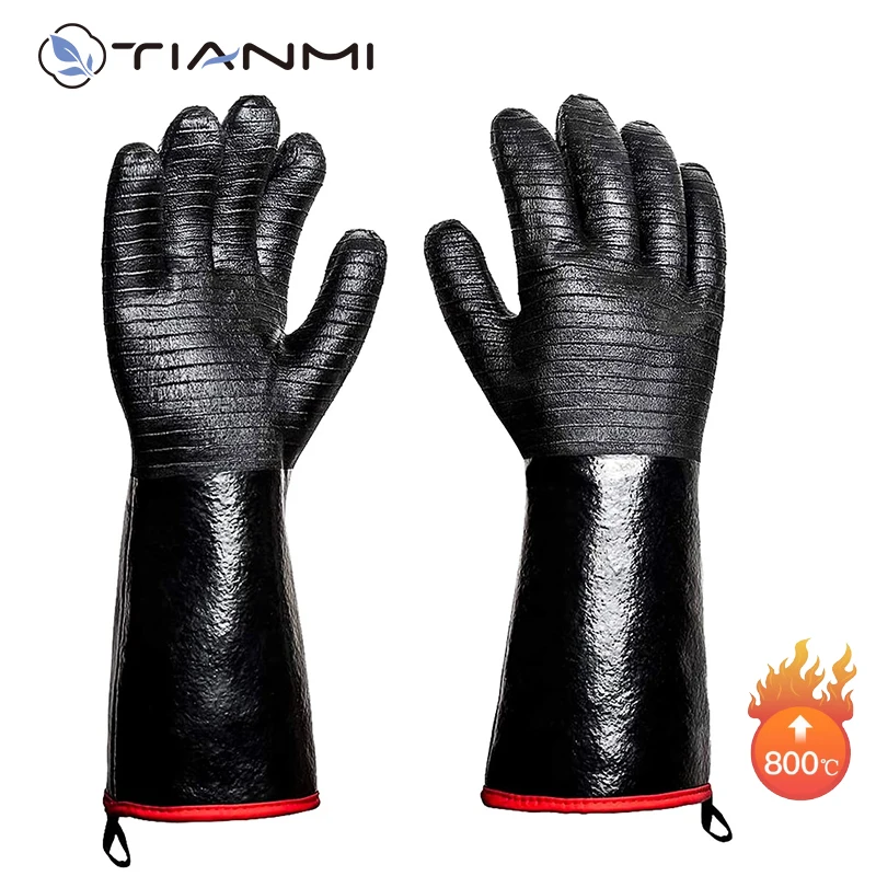 TIANMI BBQ Gloves Heat Resistant Gloves Baking Sheet Firewood for Grill Smoker Cooking Pit Barbecue Waterproof Oil Resistant | АлиЭкспресс TIANMI BBQ Gloves Heat Resistant Gloves Baking Sheet Firewood for Grill Smoker Cooking Pit Barbecue Waterproof Oil Resistant | АлиЭкспресс