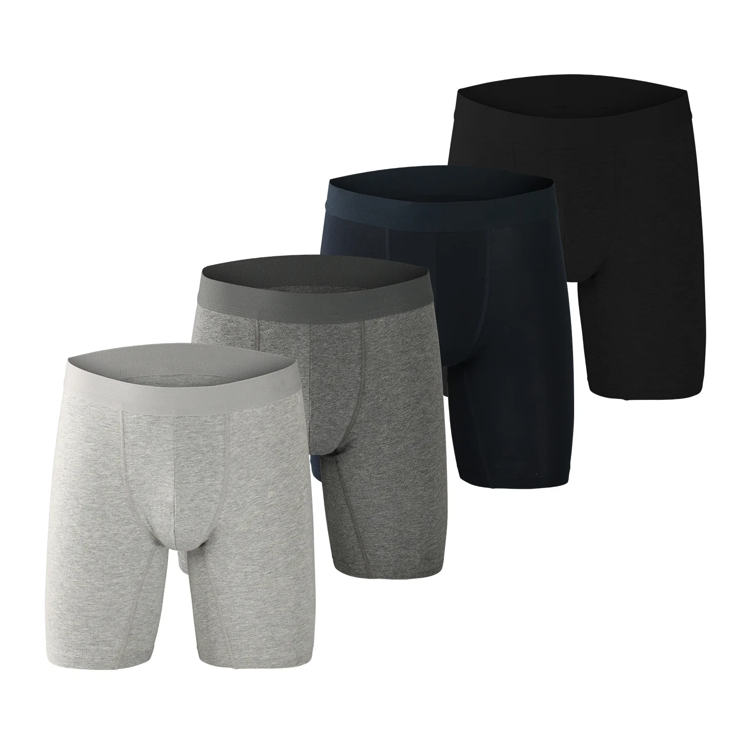 

Shorts Katoen Hoge Elastische Slijtvaste Been Boxers Running Ademend Shorts