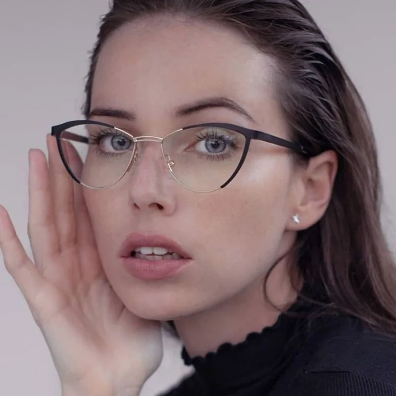 Модные очки для близорукости кошачий глаз с маленькой оправой от 0 до 5-1-1 25-1 5-1 75