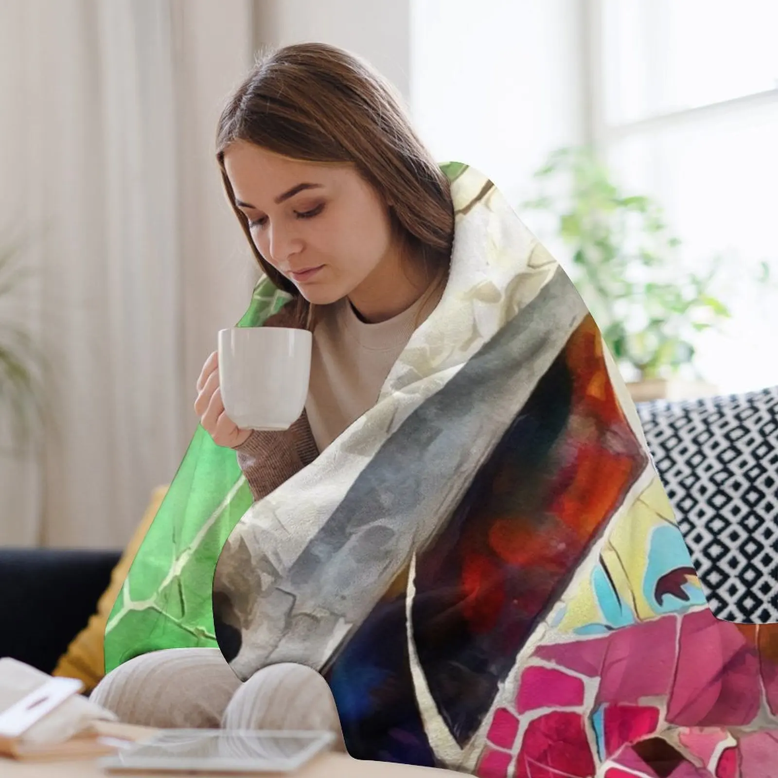 Gaudi Barselona плюшевое одеяло