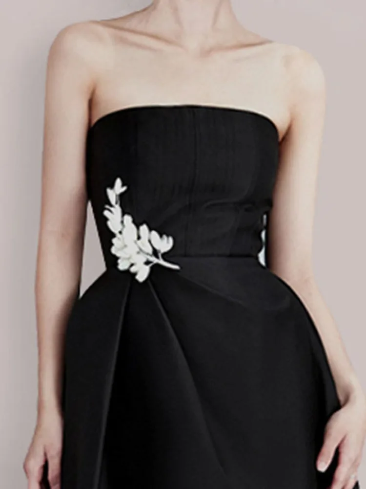 Женское вечернее платье на бретельках DEAT элегантное свободное платье-трапеция