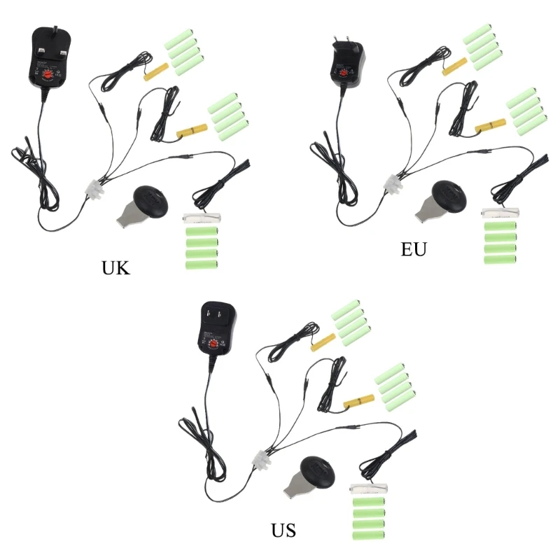 

3 в 4,5 в 6 в 12 В Замена 2-8 шт. батарей AA + 2AAA для сетевого адаптера для игрушечного фонарика светодиодной лампы для рождественской елки