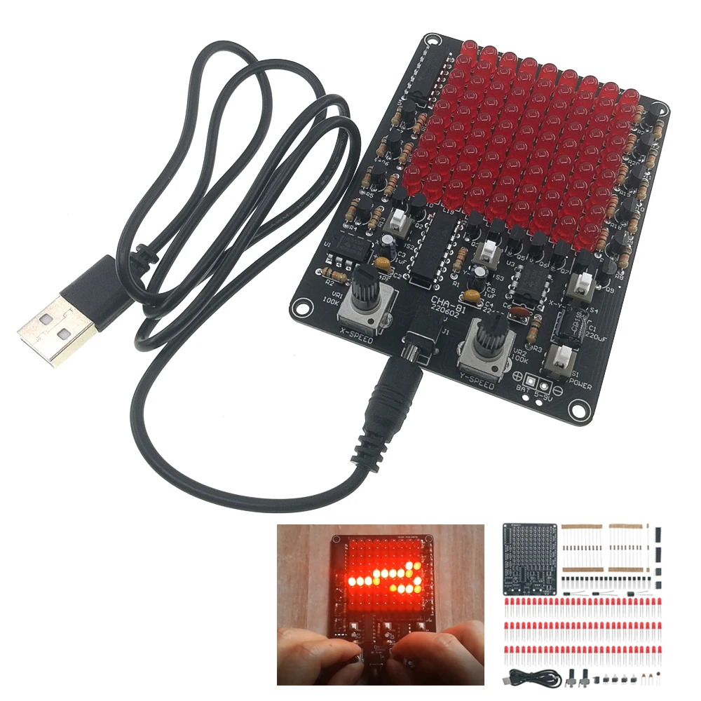 

Cha-81 LED Tracking Light Parts DIY Electronic Kits LED light kit electronic Module DC5-9V
