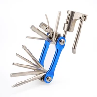 bicycle color tool 11 in 1 multifunctional combination mountain bike tool with t25 chain cutter riding equipment