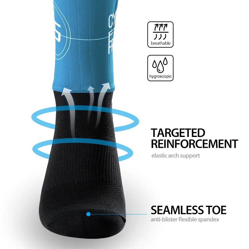 Santic Professional Sport Socks Unisex Cycling Socks Men Women MTB Road Bike Socks Running Basketball Soccer Bicycle Socks