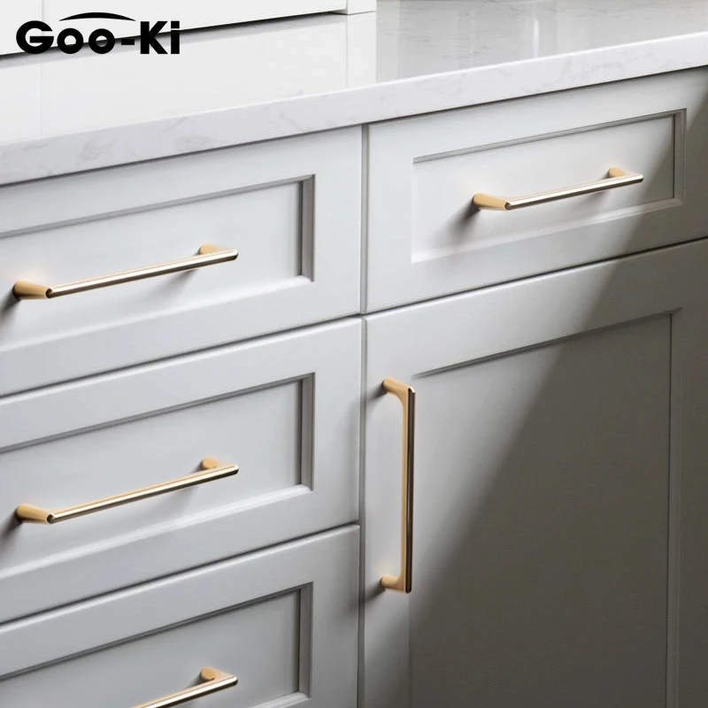 Goo-Ki Glam яркие золотые ручки для шкафа кухонные дверные бытовая техника фурнитуры