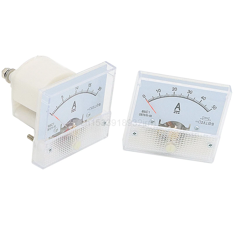 1 шт. Амперметр 85C1 DC аналоговая фотомеханическая указка типа 1A 5A 10A 20A 30A 50A 75A 100A 150A
