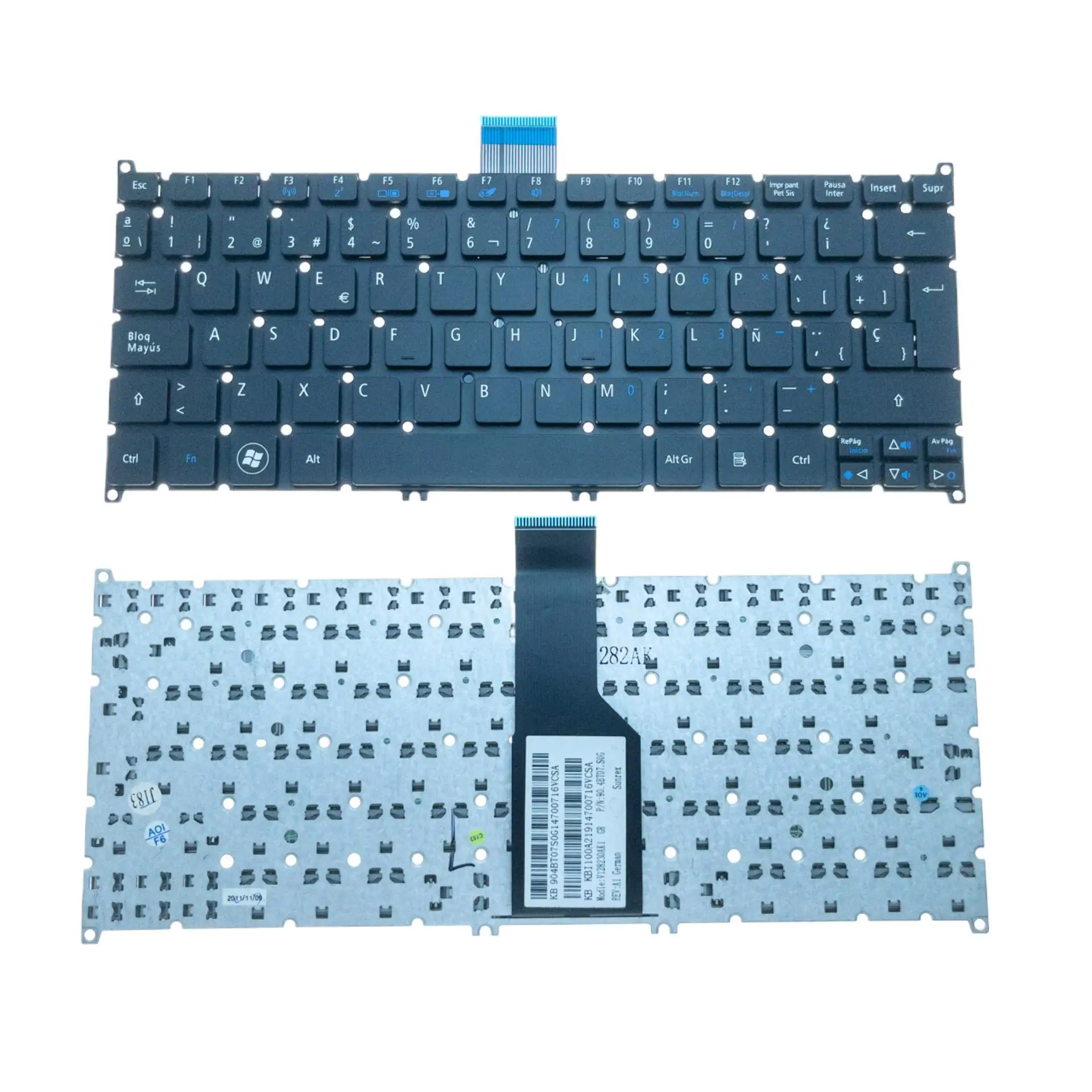 Для Acer Aspire S3 S3-331 S3-391 S3-951 S3-371 S5 S5-391 Клавиатура для ноутбука с испанской раскладкой