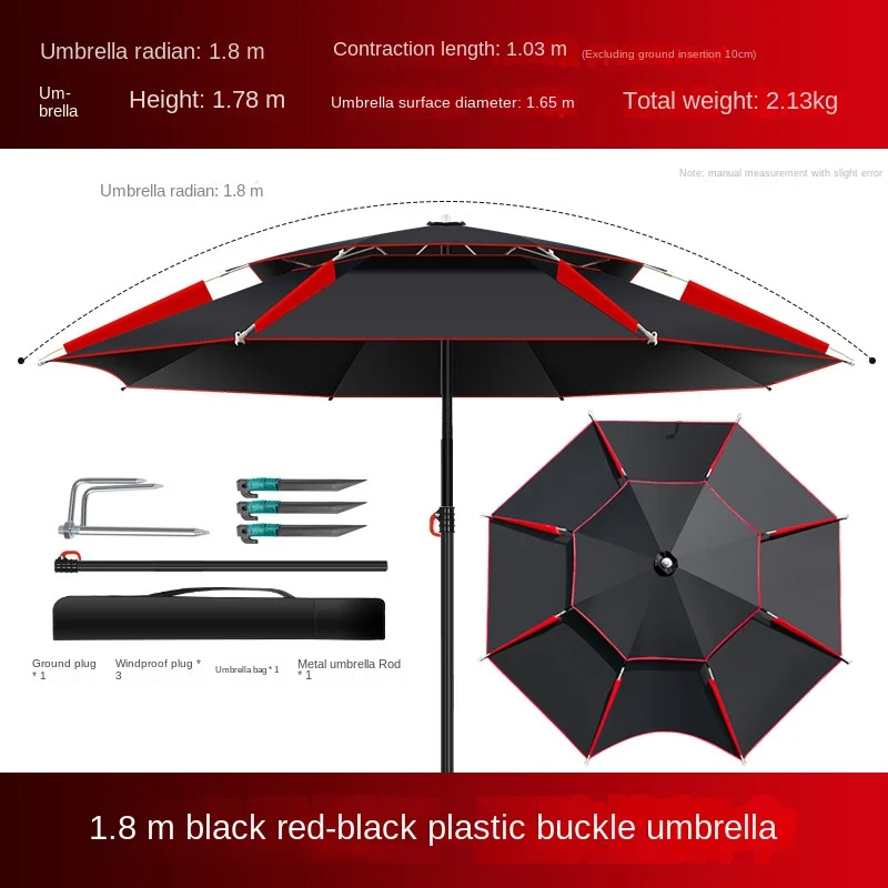 

Paraguas De Pesca Al Aire Libre 1.8-2.6 Plegable Impermeable A Prueba De Sol Canopy Tent Awning Beach Umbrella