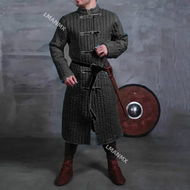 Средневековые бойцовские Рыцари Larp костюм Gambeson Doublet мужская Броня куртка для