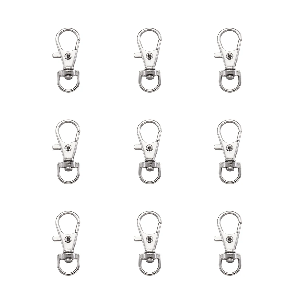

500pcs Alloy Swivel Lobster Claw Clasps Swivel Snap Hook for Jewelry Making DIY Accessories Findings 35x13mm Hole: 6mm