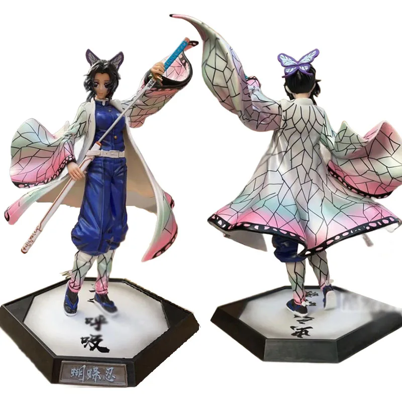 

30cm Anime Demon Slayer Kochou Shinobu Action Figurine Insect Hashira Kochou Shinobu Figure PVC Collectible Model Doll Toy Gifts