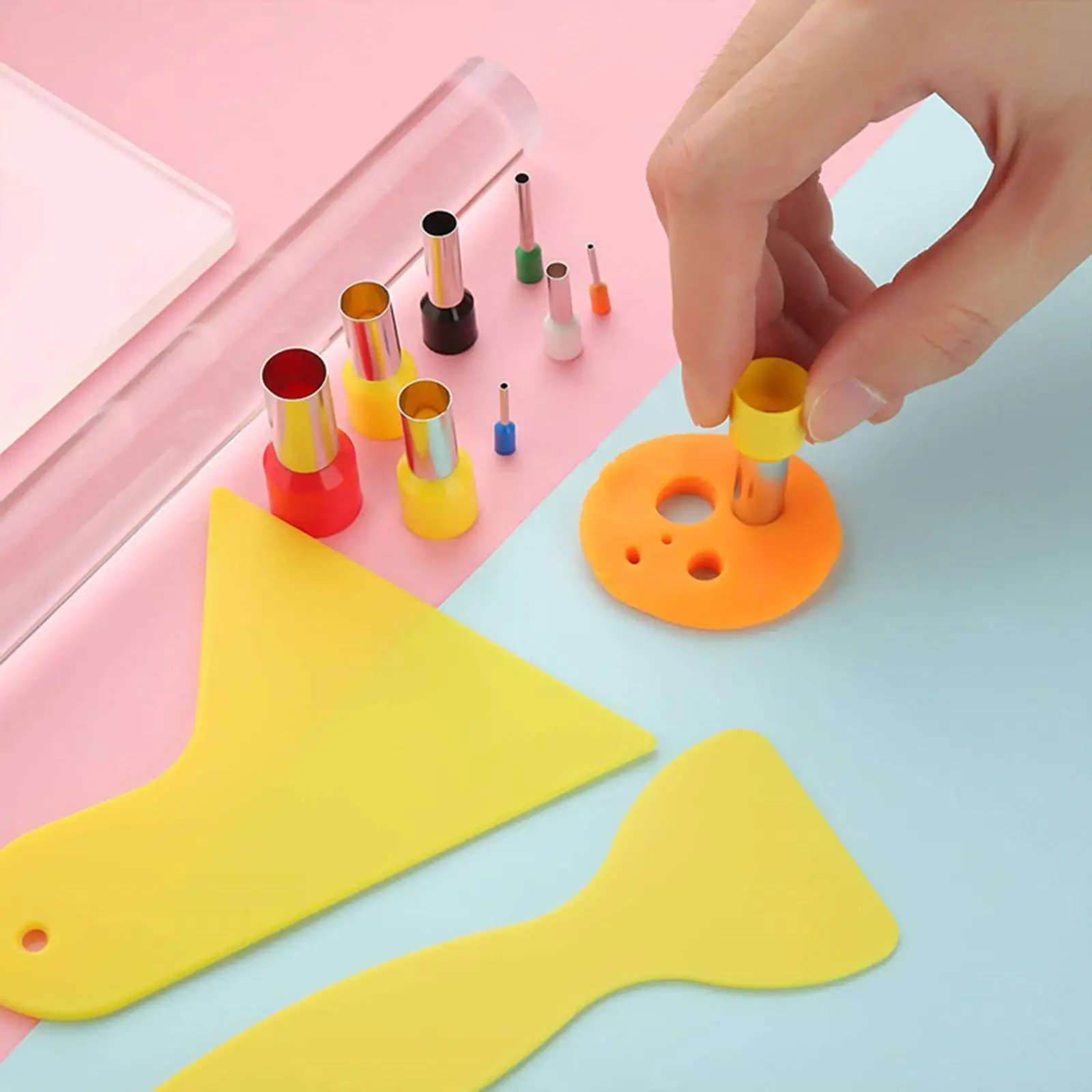 

32pcs Clay Tools Set Ceramic Scrapers Earring Cutters for DIY Crafting