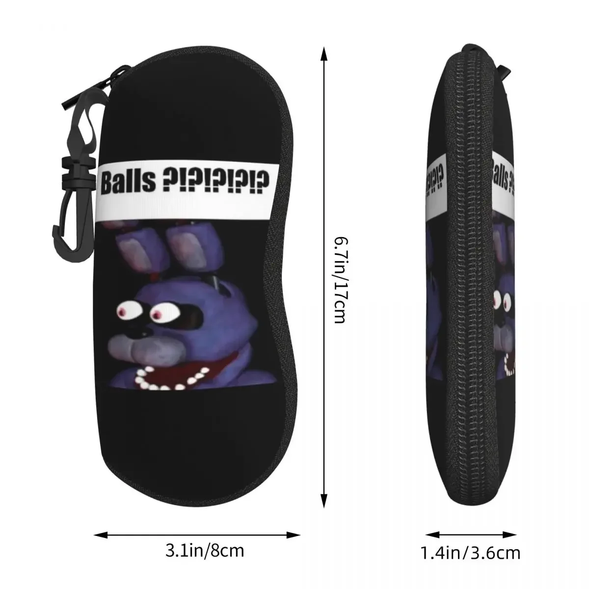 Мячи Fnaf Bonnie на заказ! Очки для очков с замком-молнией