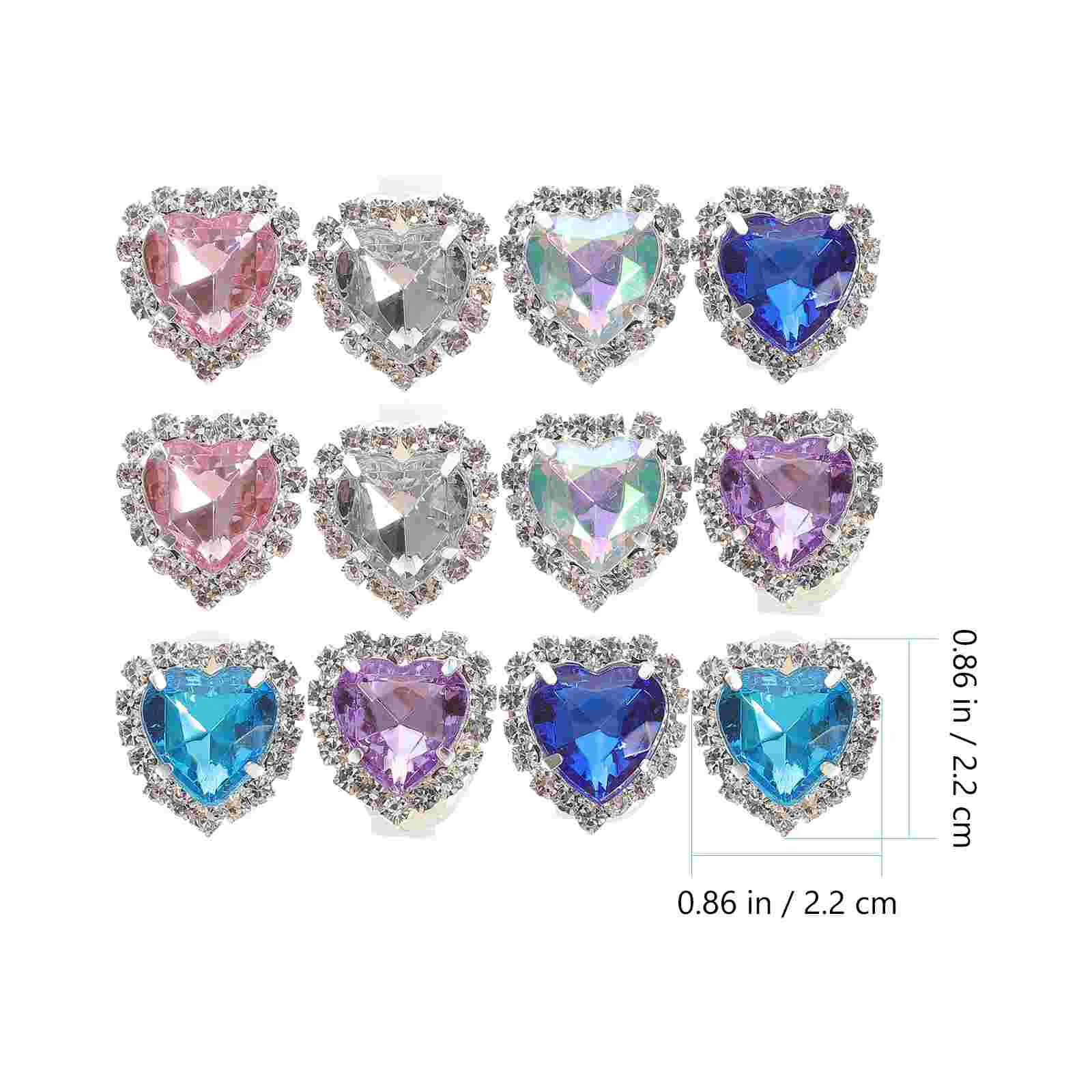 12pcs Shoelaces Clips Detachable Shoe Charms DIY Shoe Charm for Casual Shoes