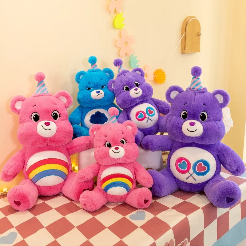 35 см MINISO Care Bears плюшевый кавайный Радужный медведь плюшевые игрушки милый аниме
