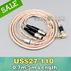 16-жильный посеребренный кабель для наушников XLR 3,5 мм 2,5 мм 4,4 мм