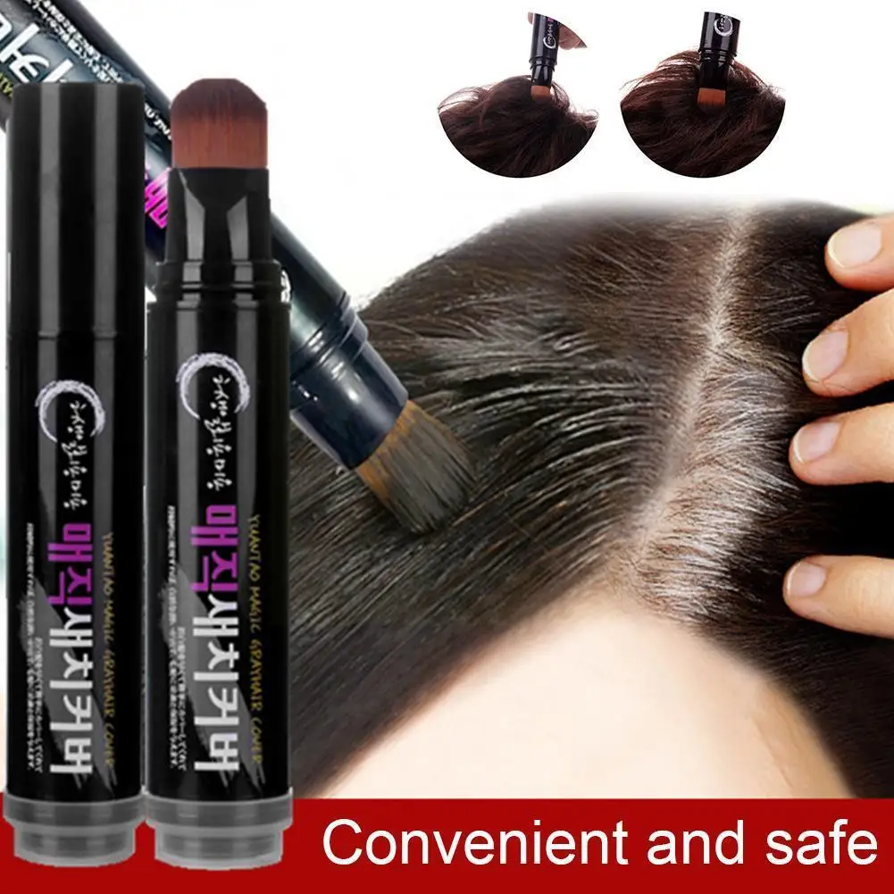 

Temporary Hair Color Brush Temporary White Hair Cover Pen Hair Color Black DIY Wax Dyed Gray White Brush Hair Disposable Br B9V0